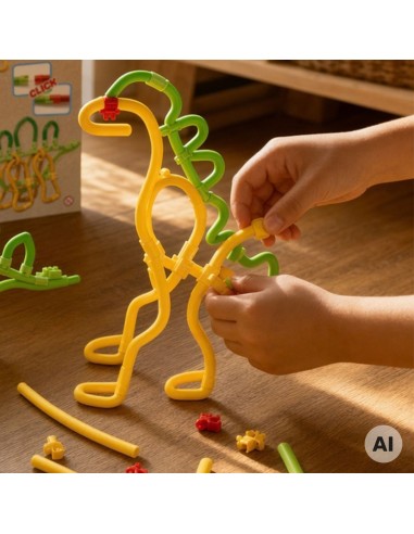WOOPIE 3D Construction Set 71 Piece Dinosaur Sticks