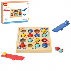 Tooky Toy Gra dla Dzieci Drewniany Stół Latające Rybki 19 el.