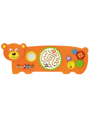 Viga Toys Sensoryczna tablica Manipulacyjna Miś