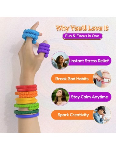 Woopie Anti-Stress Sensory Sticks for Children 8 pcs
