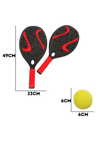 WOOPIE Padel Racket and Ball Set - Beach Tennis