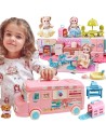 WOOPIE Kamper 2w1 Domek XXL dla Lalek - Zabawka dla Dzieci