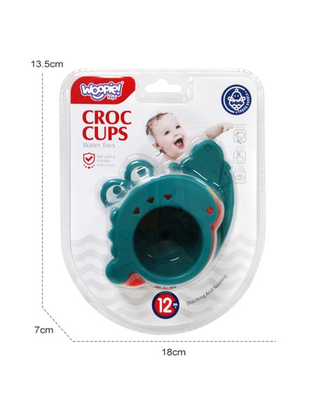 Woopie Baby Bad Krokodilchen Umschüttbecher - Spielzeug