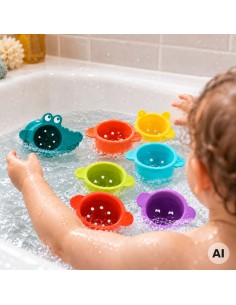 WOOPIE BABY krokodiliukas – vonios žaislas perpilamiems puodeliams 2
