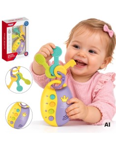 WOOPIE BABY Automobilio rakteliai su pulteliu ir kramtuku 2 viename