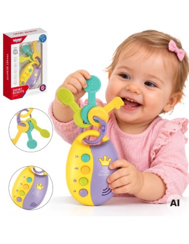 WOOPIE BABY Autoschlüssel mit Fernbedienung und Beißring 2in1