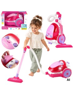 WOOPIE Pink Vacuum Cleaner for Kids with Suction Function