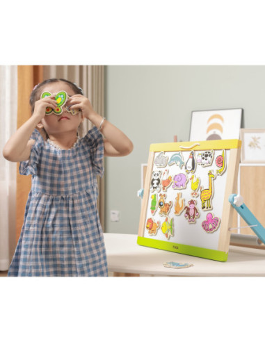 Drewniane magnesy Viga Toys ze zwierzątkami 20 elementów