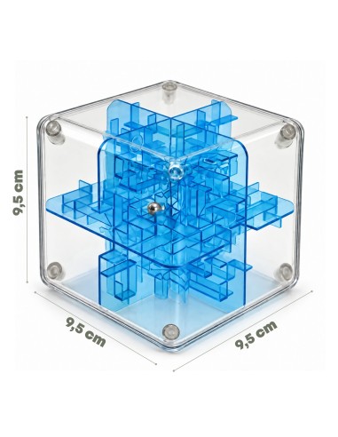 3D-Labyrinth-Logikwürfel 9 cm - Woopie Arcade-Spiel für Kinder