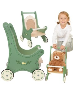 Wooden Vintage Doll Carriage CLASSIC WORLD - The Perfect Toy