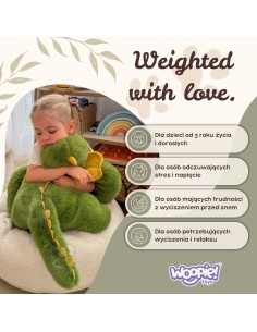 Woopie Pluszak Obciążeniowy Dinozaur Backbao Triceratops 65cm - Hit! 2