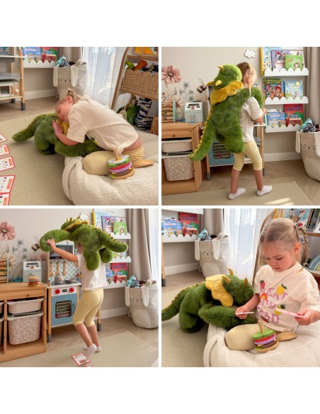 Pliušinis Woopie svertinis dinozauras Backbao Triceratops 65cm - Hit!