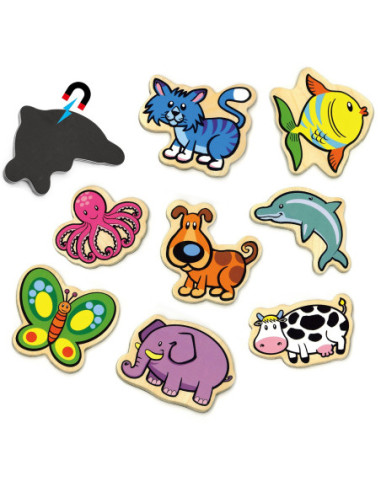 Drewniane magnesy Viga Toys ze zwierzątkami 20 elementów