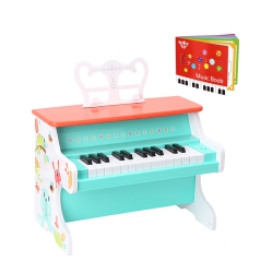 TOOKY TOY Drewniane Pianino Muzyczne dla Dzieci Nauka Gry + Książeczka