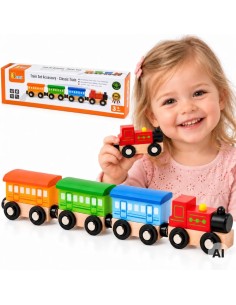 VIGA Train Accessories Set - Classic Train for Kids