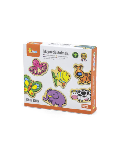 Drewniane magnesy Viga Toys ze zwierzątkami 20 elementów