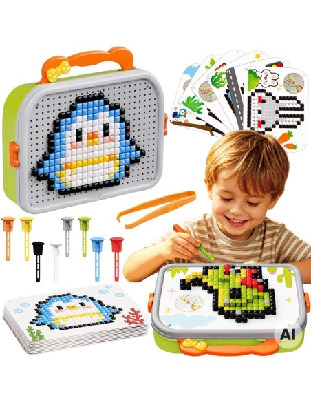 Woopie Mushrooms in a Suitcase Mosaic Puzzle - Creative Set