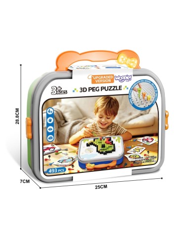 Woopie Mushrooms in a Suitcase Mosaic Puzzle - Creative Set