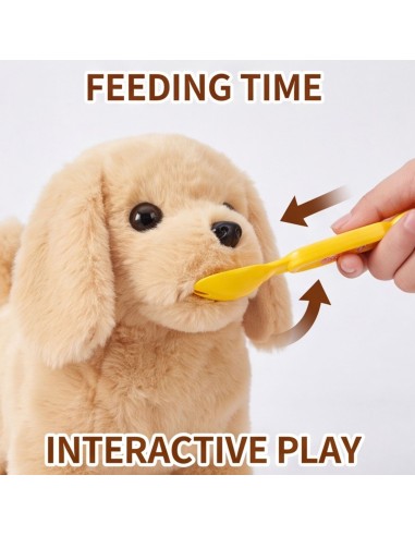 Woopie Interactive Plush Dog on a Leash with Accessories