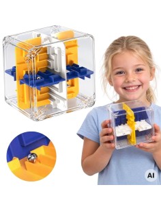 3D-Labyrinth-Puzzle mit Kugelwürfel – Logikspiel