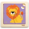 VIGA Handy Wooden Puzzle Lion