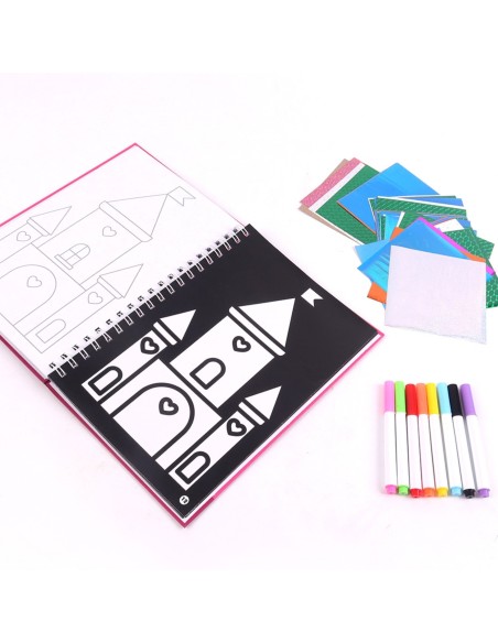 Princess Woopie Foil Coloring Page Art Set
