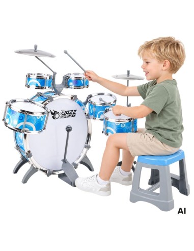WOOPIE Educational Percussion for Children - 6 Drums and a Stool