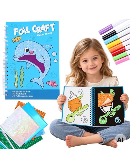 Malbuch-Kunstset Folie PlayfulMario - Ozean