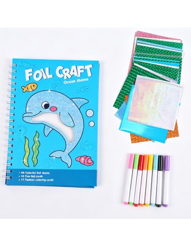 Coloring Book Art Set Foil PlayfulMario - Ocean