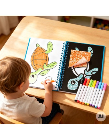 Malbuch-Kunstset Folie PlayfulMario - Ozean