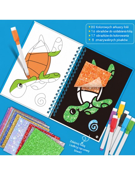 Coloring Book Art Set Foil PlayfulMario - Ocean