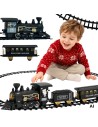 WOOPIE Eisenbahn-Lokomotiven-Set XXL-Gleis 403 cm - Spielspaß für Kinder