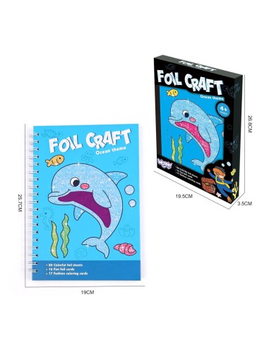 Coloring Book Art Set Foil PlayfulMario - Ocean