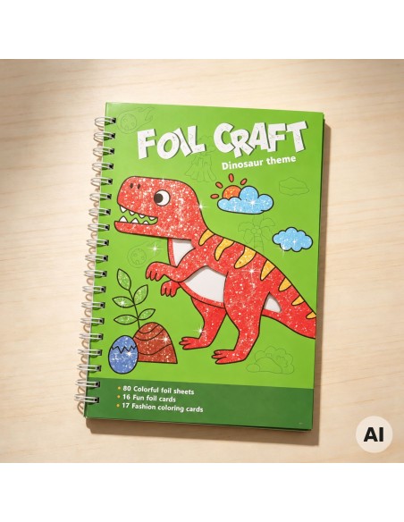 Glänzendes Folienaufkleber-Set Dinosaurier-Woopie