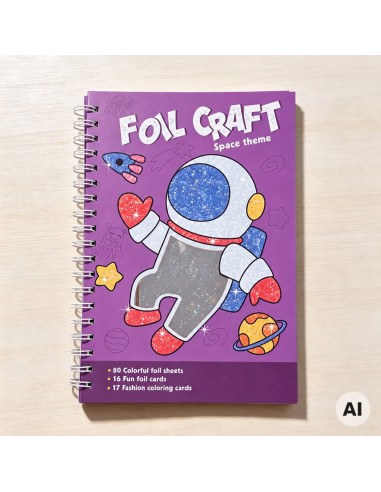 Kunstset Glänzende Folie Kosmos Woopie