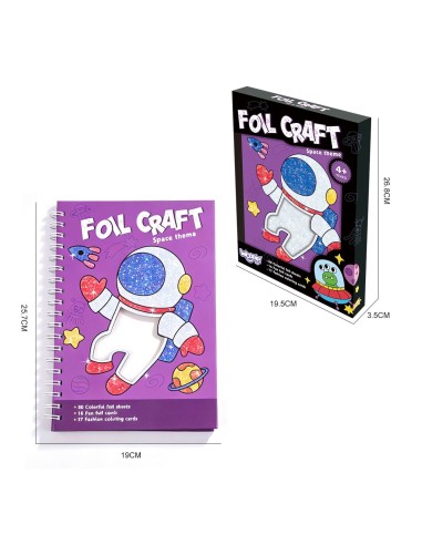 Kunstset Glänzende Folie Kosmos Woopie