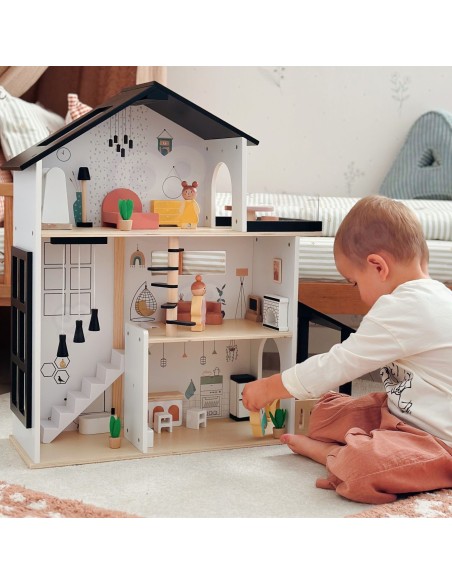 Medinis lėlių namelis TOOKY TOY – puiki dovana jūsų vaikams.