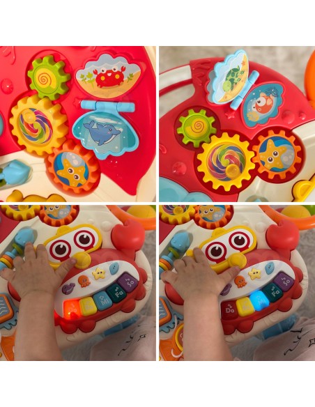 WOOPIE BABY 4in1: Schiebewagen, Lauflernwagen, Tisch, Roller, Tretroller