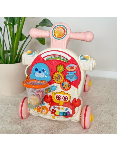 WOOPIE BABY 4in1: Schiebewagen, Lauflernwagen, Tisch, Roller, Tretroller