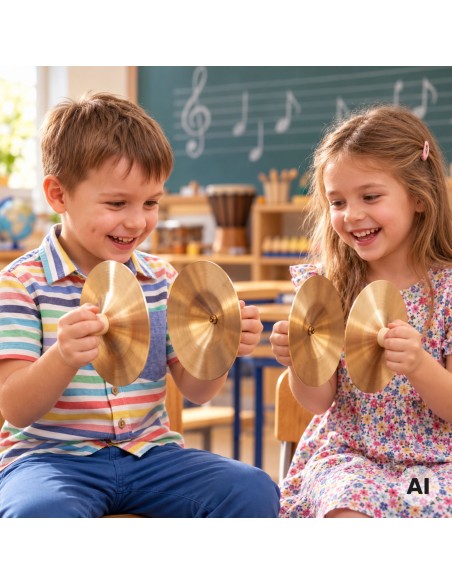 CLASSIC WORLD EDU Musikteller 15 cm für Kinder – 2 Stk.