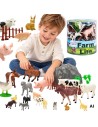 WOOPIE Bauernhoftiere Figurenset, 34-teilig – Freude und Spielspaß