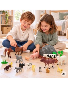 WOOPIE Bauernhoftiere Figurenset, 34-teilig – Freude und Spielspaß 2