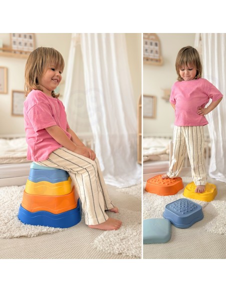 SENSORY STONES BALANCING Obstacle Course Balance for Children