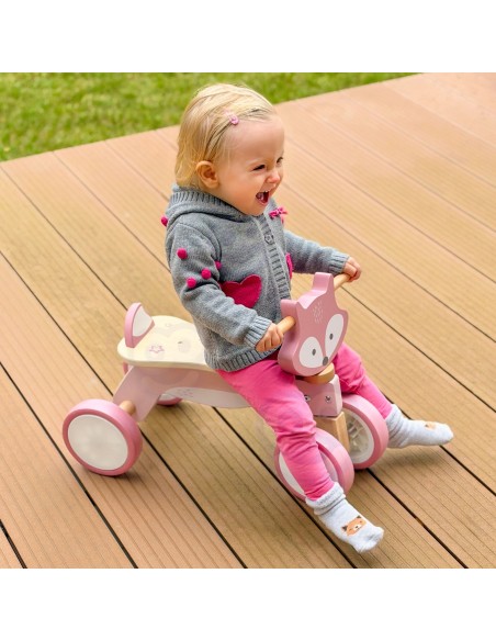 Wooden Fox Ride-On VIGA PolarB - Schiebefahrzeug auf 4 Rädern ab 12 m