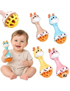 Interactive Woopie Giraffe Rattle - Educational Toy