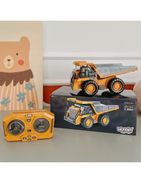 RC Woopie statybinis savivartis - 9 kanalai 2,4 GHz, metalas, garsas