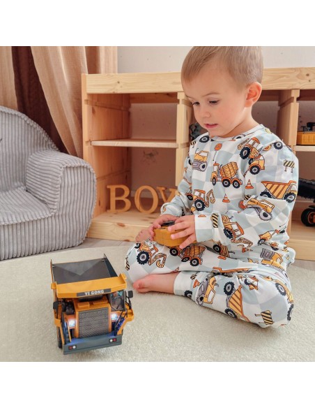 RC Woopie Construction Dump Truck - 9 Channels 2.4 GHz, Metal, Sound