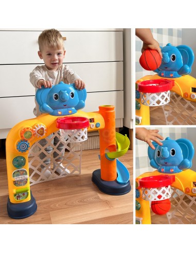 Interaktives Tor & Basketballkorb 2in1 für Kinder WOOPIE