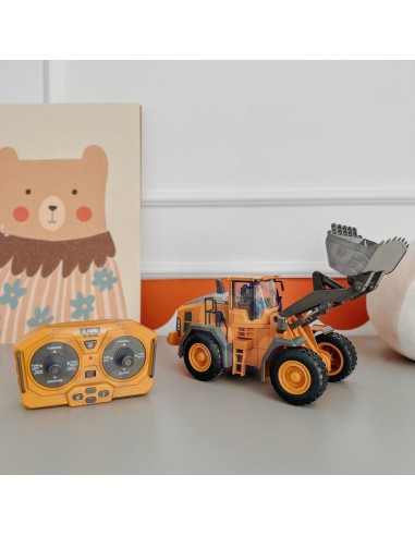 RC Woopie statybinis krautuvas - 9 kanalai 2,4 GHz metalinės šviesos ir garsas