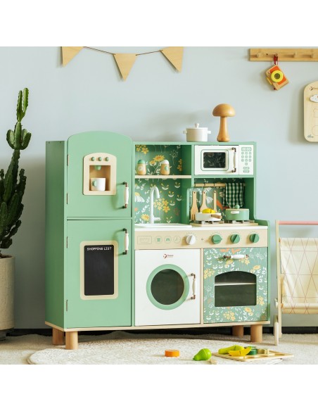 Große Vintage-Spielküche aus Holz „CLASSIC WORLD“ für Kinder + Zubehör